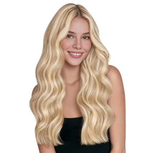 Miniatura 35 de WENNALIFE Extensiones de cabello humano real, 20 pulgadas, 3.53 onzas, color marrón chocolate, trama, cabello Remy atado a mano, extensiones