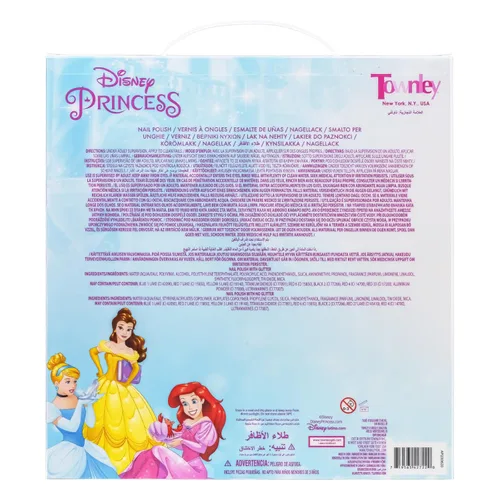 Miniatura 2 de Townley Girl Disney Princess - Juego de 18 esmaltes de uñas a base de agua, secado rápido y despegable, juego de pintura de uñas para niñas de 3 años