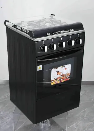 Miniatura 6 de Estufa de gas GLP (propano) de 20 pulgadas, parrilla de 4 quemadores con horno de 62L, acero inoxidable 201, tapa de vidrio negro, encendido
