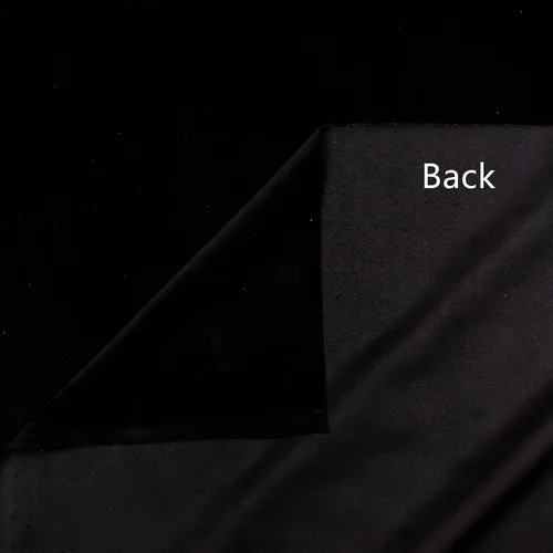 Miniatura 2 de TinaKim Tela de Terciopelo para Tapicería de Sofá, Material para Funda de Almohada y Funda de Silla, Reparación DIY (Negro, 2 Yardas)