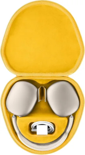 Miniatura 15 de co2CREA Funda rígida con modo de sueño, reemplazo para auriculares Apple AirPods Max inalámbricos de diadema (Funda negra)