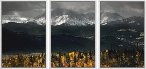 Miniatura 110 de wall26 Lienzo enmarcado para pared, juego de arte de noche estrellada sobre montañas, cielo nocturno tranquilo, naturaleza, desierto, fotografía