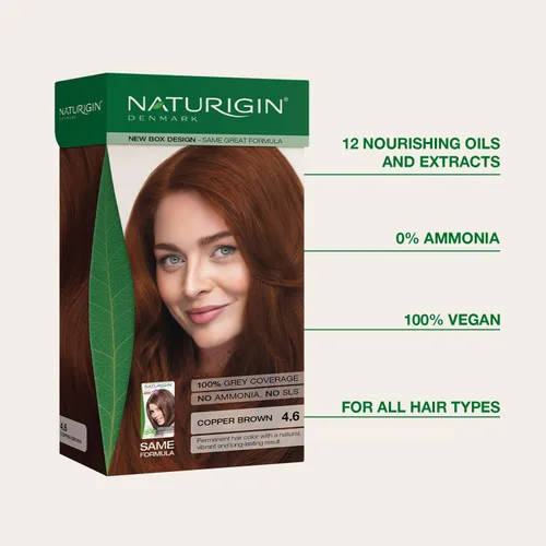 Miniatura 3 de Naturigin coloración permanente para cabello, Café Cobre