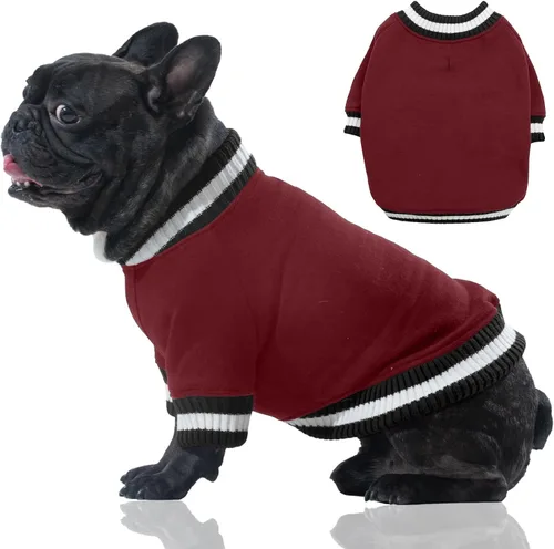 Miniatura 10 de FUAMEY Sudadera con capucha para perro - Suéter de forro polar para mascotas cálido de invierno, suave, lindo suéter azul para perrito, niño o niña