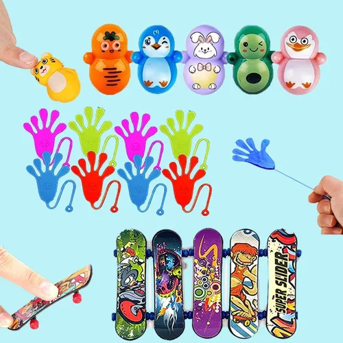 Miniatura 5 de Dilycery 128 piezas de juguetes de recuerdo de fiesta para niños, juguetes de caja del tesoro para el aula, premios de carnaval, recompensas a