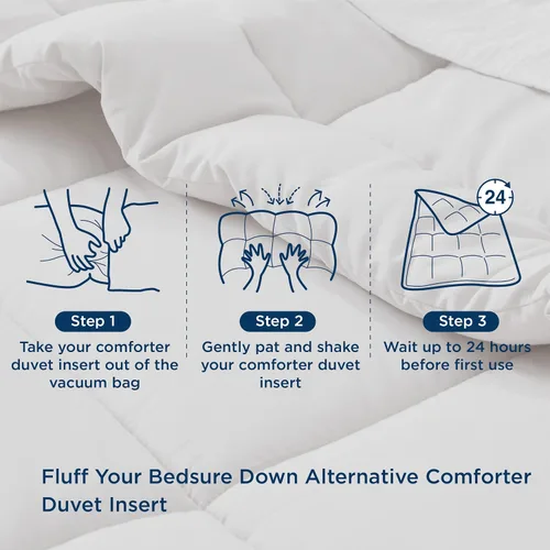 Miniatura 104 de Bedsure Relleno de edredón – Edredones acolchados tamaño individual XL, edredón para todas las estaciones, suave manta de ropa de cama alternativa