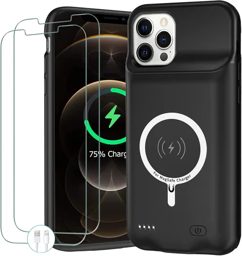 Miniatura 12 de Funda de batería para iPhone 11, funda protectora de carga portátil mejorada de 10000 mAh con carga inalámbrica compatible con iPhone 11