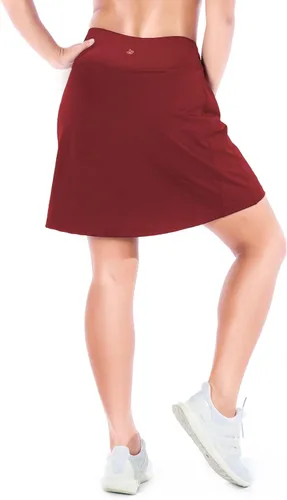 Miniatura 2 de Yogipace - Falda de tenis para mujer, protección UV, 17 pulgadas de largo