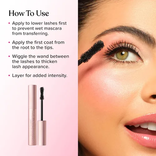 Miniatura 4 de Too Faced Better Than Sex Volumizing and Lengthening Mascara Vegan Formula, Dramatic Volume and Length Cruelty-Free Eye Makeup + Hourglass Brush