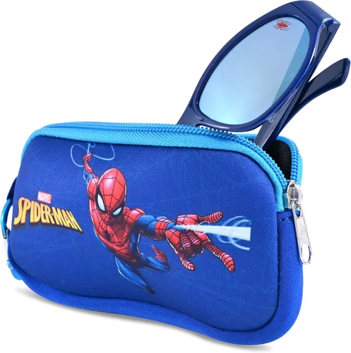 Miniatura 3 de Marvel Spiderman - Gafas de sol para niños con funda para gafas para niños, gafas de sol protectoras para niños