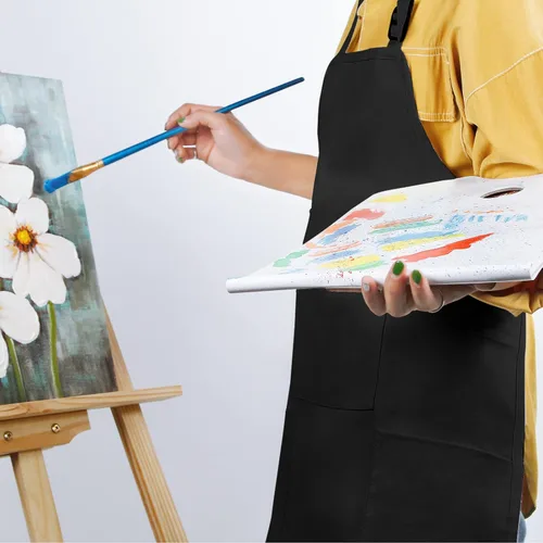 Miniatura 5 de FreeNFond - Delantal para niños ajustable con 4 bolsillos para hornear y pintar