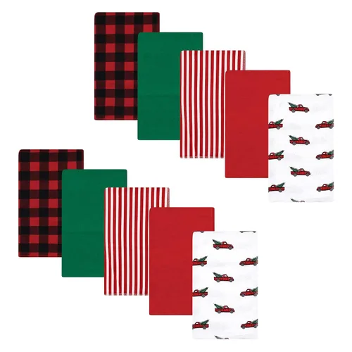 Miniatura 346 de Hudson Baby - Paños unisex de franela de algodón para bebé, bosque, talla única
