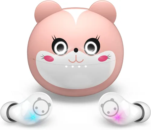 Miniatura 16 de Auriculares inalámbricos para orejas pequeñas, auriculares con control táctil, sonido estéreo, auriculares inalámbricos intraurales, auriculares