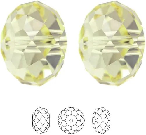Miniatura 82 de 50 cuentas de cristal Adabele austriaco de 0.394 pulgadas facetadas sueltas Rondelle Siam rojo espaciador compatible con cristales de Swarovski 5040