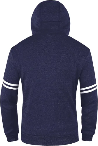 Miniatura 2 de Chrisuno Sudadera con capucha de forro polar suave para hombre, sudadera con capucha y cremallera