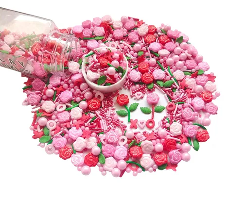 Miniatura 8 de Sentovac Gránulos comestibles de mezcla de unicornio para decorar Gránulos comestibles para cupcakes para tartas, 1 botella de 3.35 onzas / 3.35