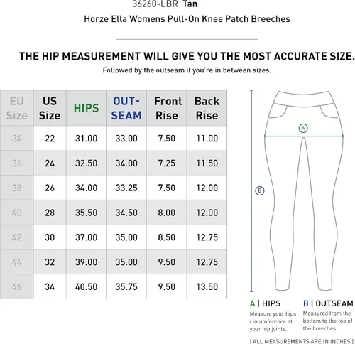 Miniatura 2 de HORZE Ella - Pantalones de escuela para mujer con parches de piel ALOS y trabillas para cinturón