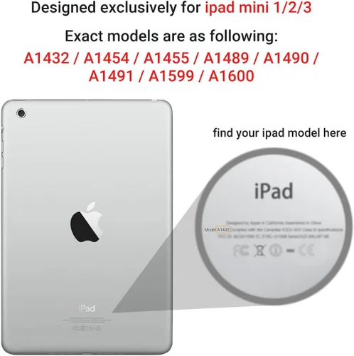 Miniatura 4 de ULAK Funda para iPad mini 1 2 3, Funda protectora de tres capas resistente a prueba de golpes con soporte para iPad mini 2, 1ª 2ª 3ª