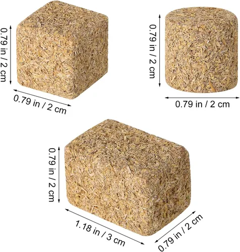 Miniatura 2 de Modelo de pajar en miniatura, 12 unidades, mini balas de heno para casa de muñecas, decoración de mesa de cosecha de otoño, pequeñas balas de heno