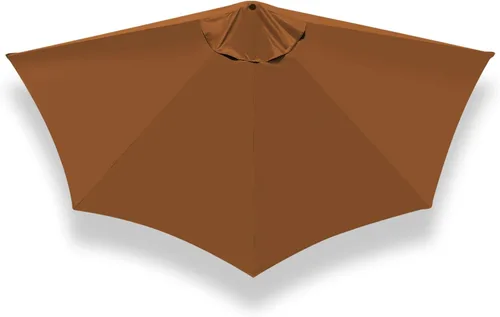 Miniatura 8 de Cubierta de toldo de repuesto solo para sombrilla de patio de 9 pies con 5 varillas (solo cubierta de toldo)