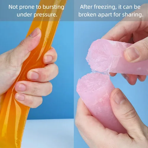 Miniatura 6 de 200 paquetes de moldes desechables para paletas de hielo con embudos, para hacer paletas caseras de yogur, jugo y batido
