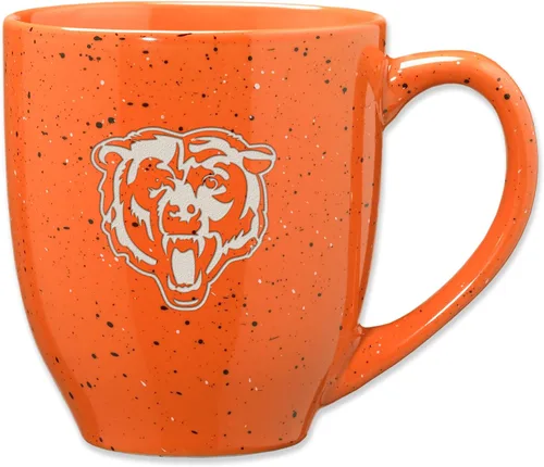 Miniatura 68 de Rico Industries - Taza de café de cerámica con grabado láser de color del equipo de fútbol de la NFL, 16 oz