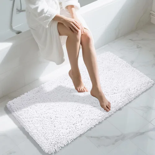 Miniatura 62 de Yimobra - Alfombra grande para baño antideslizante de 36x24 pulgadas, extra gruesa y suave, absorbente de felpilla, alfombras de baño lavables a
