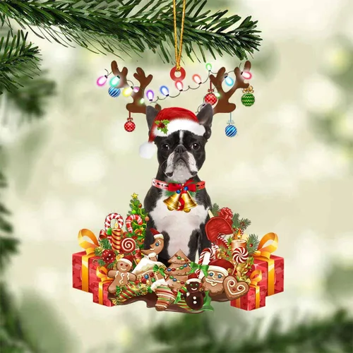 Miniatura 38 de Nazenti Adorno de Navidad personalizado de reno de Alaskan Malamute – Adorno de perro personalizado para amantes de las mascotas, acrílico plano