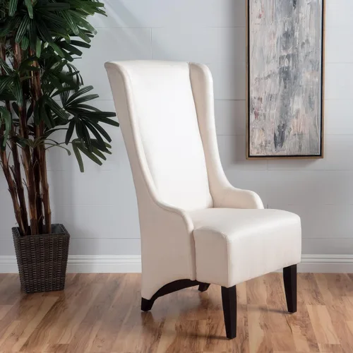 Christopher Knight Home Callie Silla de comedor de tela, beige, 23.25 x 28.75 x 46.25 pulgadas