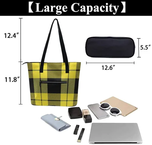 Miniatura 5 de Bolsos grandes de cuero y bolsos de mano de gran capacidad para viajes