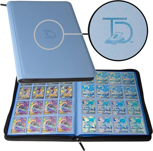 Miniatura 12 de TopDeck Carpeta de 1000 Cartas - Portafolio TCG - Carpeta de 16 Bolsillos para Cartas - Carpeta sin Anillos Compatible con Cartas de Pokémon