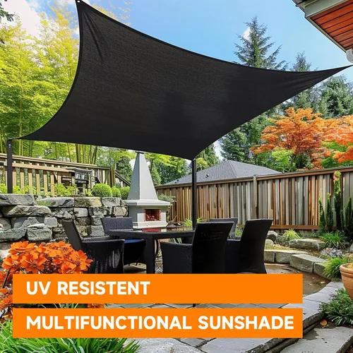 Miniatura 6 de Lona de malla duradera resistente a los rayos UV con ojales y bordes reforzados, red de sombra para plantas, invernadero, perrera, patio, casa