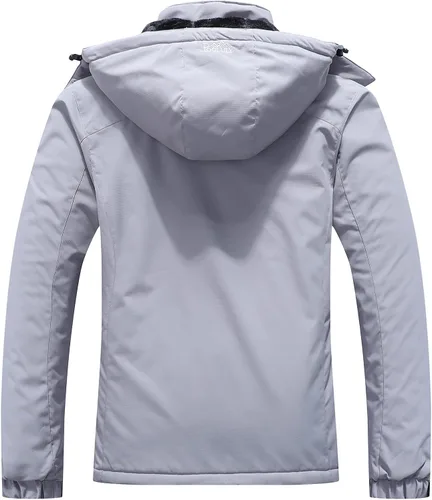 Miniatura 2 de Pooluly - Chaqueta de invierno para esquísnowboard para mujer, con capucha, impermeable, rompeviento