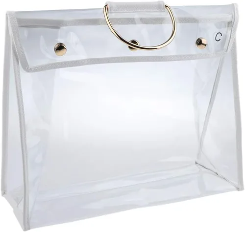 Bolsa transparente para el polvo, organizador de bolso a prueba de polvo, soporte de gancho para armario (5.9 pulgadas 15.4 pulgadas 13 pulgadas)