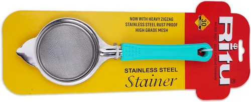 Miniatura 5 de Coladores de malla fina de acero inoxidable para cocina, colador con asa, tamices de metal para alimentos, arroz, aceite, fideos, frutas, verduras