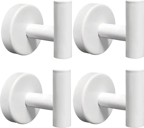 Miniatura 13 de Ganchos para toallas de baño, para bata de baño, gancho de pared negro mate, gancho de pared de acero inoxidable resistente para colgar puerta