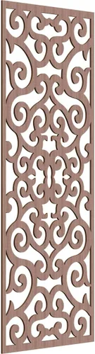Miniatura 76 de Eveline - Paneles decorativos de pared de madera con calado, 13 3/8 pulgadas de ancho x 34 3/8 pulgadas de alto x 3/8 de alto, roble rojo rojo