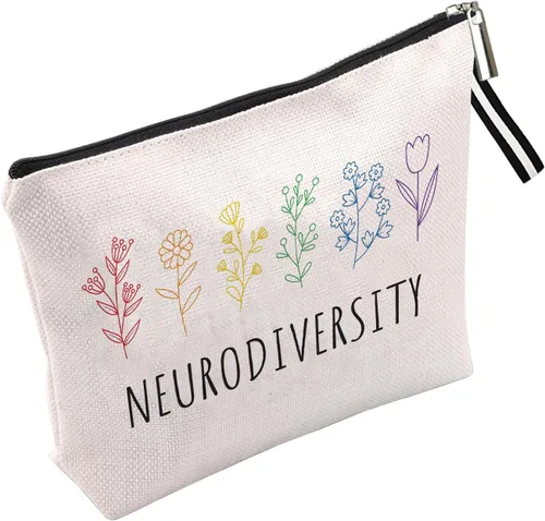 Miniatura 9 de Bolsa de maquillaje inspirada para mujer, bonita bolsa de cosméticos para amigos y familia, bolsa de aseo de viaje, bolsa de cosméticos portátil