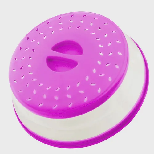 Miniatura 35 de Cubierta plegable contra salpicaduras para microondas, 10.5 pulgadas, apta para lavavajillas, cubierta de placa para microondas con ventilación