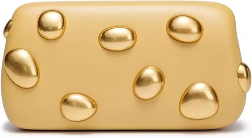 Miniatura 38 de Bolso de mano de piel sintética desmontable con cadena cruzada, bolso de noche, bolso de mano para mujer, formal, boda, fiesta, baile de graduación