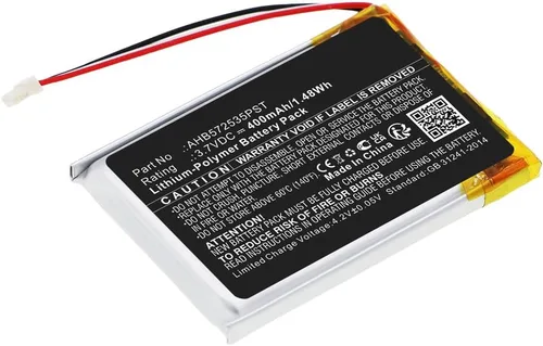 Miniatura 3 de Reemplazo de batería AHB572535PST de 400 mAh compatible con auriculares inalámbricos Bluetooth estéreo con cancelación de ruido Jabra Evolve 75