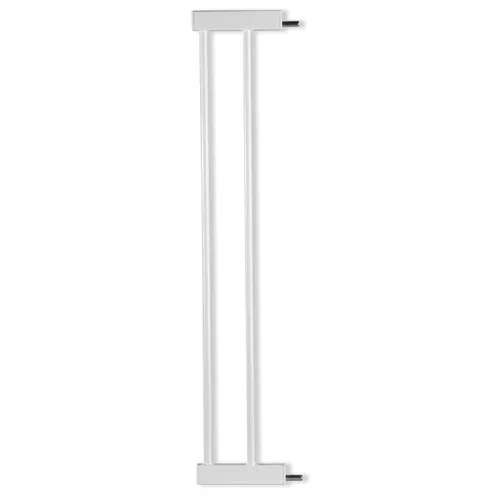 Miniatura 14 de BABELIO Extensión de puerta de metal para bebés con patrón de madera, puerta extra ancha para mascotas de 2.75 pulgadas para escaleras y puertas