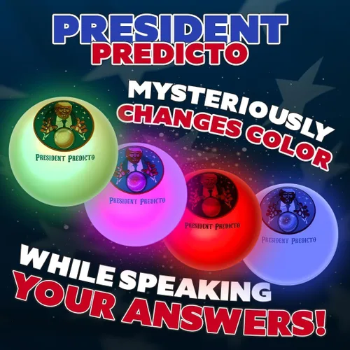 Miniatura 4 de Bola de adivinación Trump Talking – Regalo del Día del Padre para papá – Ilumina y dice 25 respuestas en su voz real – Bola de cristal activada por