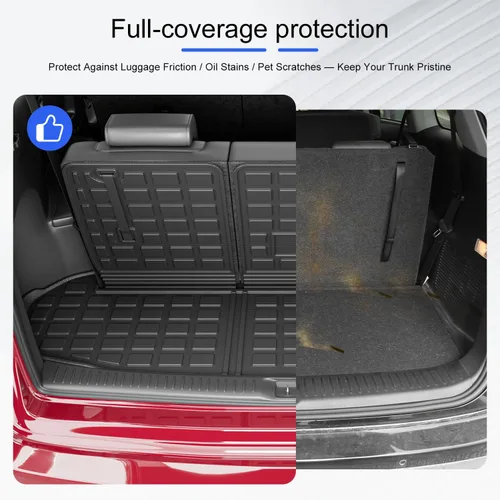 Miniatura 3 de Xipoo Alfombrilla de carga compatible con Toyota Highlander 2014-2019, alfombrilla de maletero para respaldo, forro de carga de repuesto