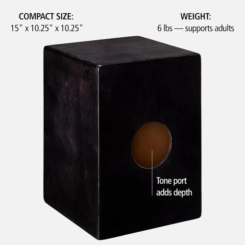 Miniatura 6 de Jam Cajon - Caja de tambor con bordón y tono de bajo para música acústica — FABRICADO EN EUROPA — Madera de abedul báltico, toca con tus manos