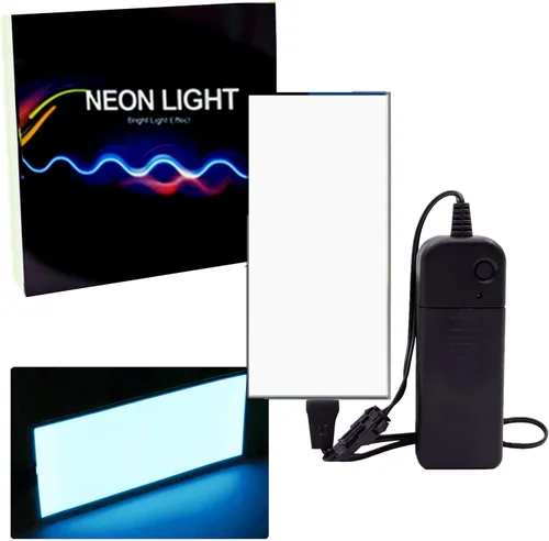 Miniatura 10 de Panel LED flexible, lámina electroluminiscente EL Cinta cortable suave para máscara de ojos, cosplay, decoración de fiesta, bricolaje - Luz Verde