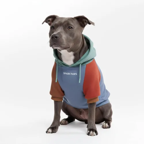 Miniatura 104 de Spark Paws Sudadera con capucha para perro, suéter de primera calidad para perros pequeños, medianos y grandes Trajes cálidos para bulldogs