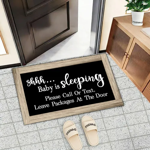 Miniatura 2 de Letrero de dormir para puerta, siestas, letrero de madera para colgar en la puerta, 5.9 x 11.8 pulgadas