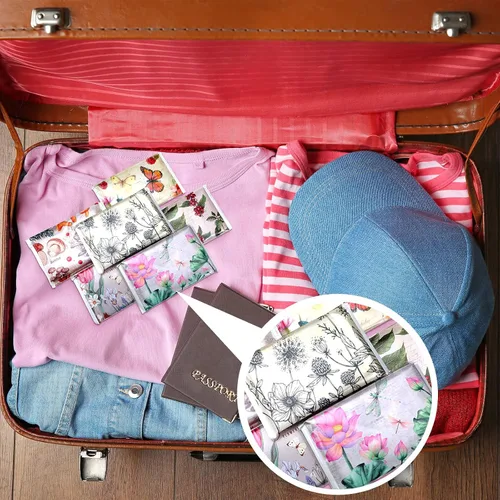 Miniatura 6 de 24 paquetes de pañuelos de bolsillo de tamaño viaje, paquetes delgados de 3 capas de bolsillo de tamaño monedero, pañuelos de bolsillo para viajes