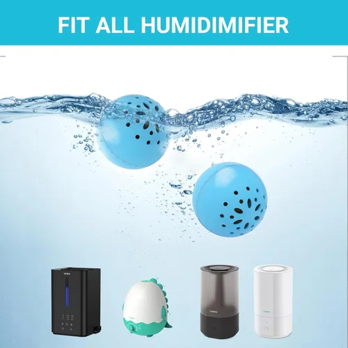 Miniatura 6 de Livatro Bola de limpieza del humidificador: combate el moho del humidificador y las bacterias con limpiador humidificador, evita la acumulación